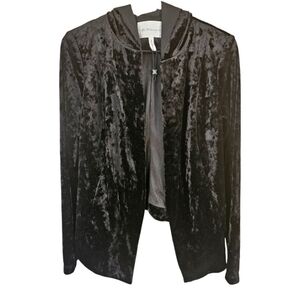 BCBGeneration black velvet hooded cardigan. Size medium